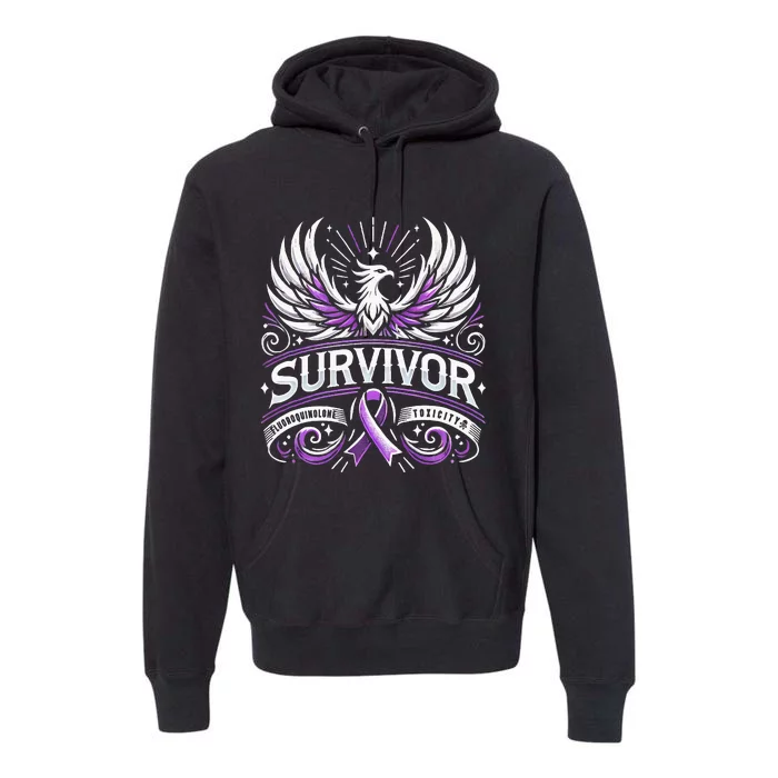 Survivor Fluoroquinolone Toxicity Awareness Premium Hoodie