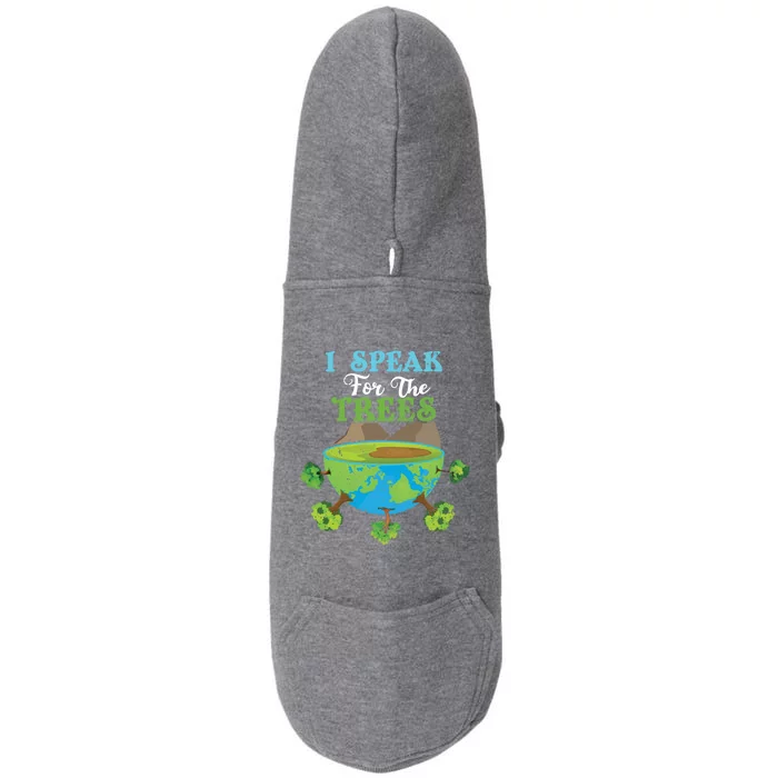 Speak For Trees Love World Save Planet Hour Day Earth Gift Doggie 3-End Fleece Hoodie