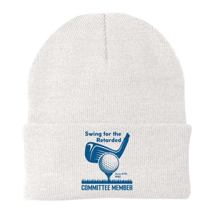 Swing For The Retarded Knit Cap Winter Beanie