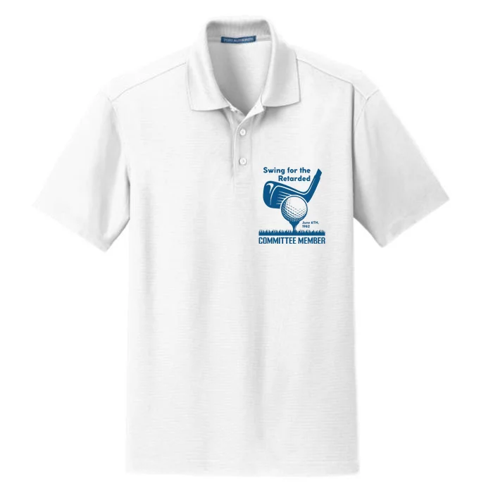 Swing For The Retarded Dry Zone Grid Performance Polo