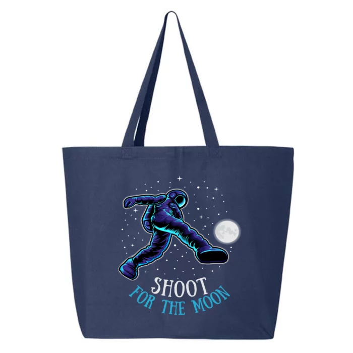 Shoot For The Moon Soccer And Astronaut Graphic Print Design Gift 25L Jumbo Tote