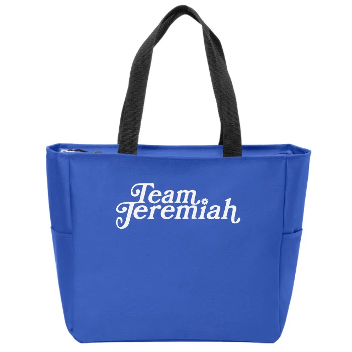 Summer Floral Team Jeremiah Zip Tote Bag