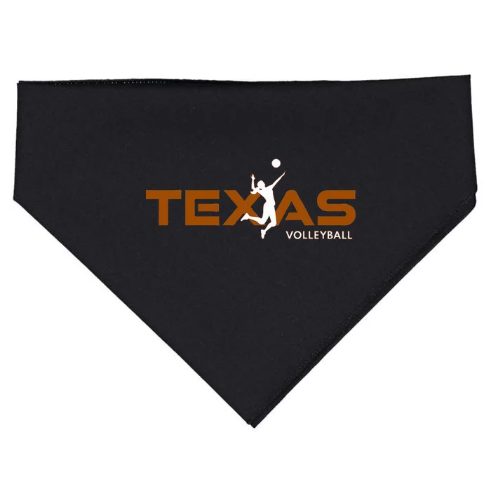 Sport Fan Tex The Lone Star State Of Texas Volleyball USA-Made Doggie Bandana