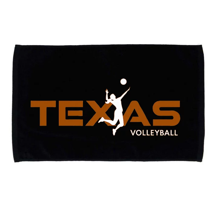 Sport Fan Tex The Lone Star State Of Texas Volleyball Microfiber Hand Towel