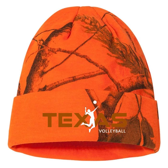 Sport Fan Tex The Lone Star State Of Texas Volleyball Kati - 12in Camo Beanie