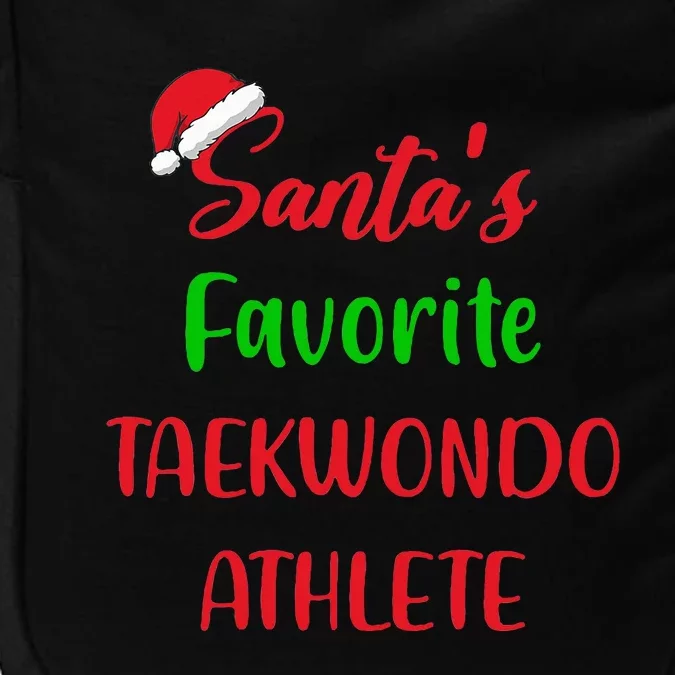 Santas Favorite Taekwondo Athlete Gift Taekwondo Christmas Impact Tech Backpack