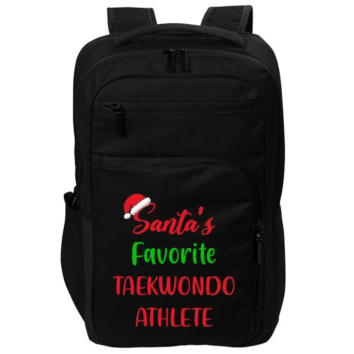 Santas Favorite Taekwondo Athlete Gift Taekwondo Christmas Impact Tech Backpack