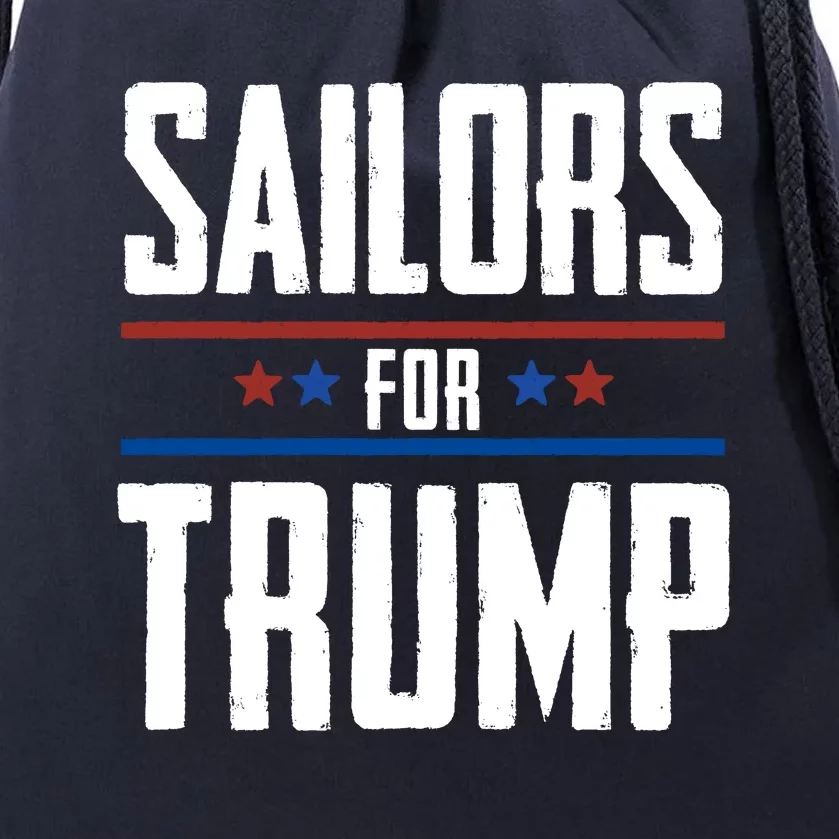 Sailors For Trump 2024 Drawstring Bag