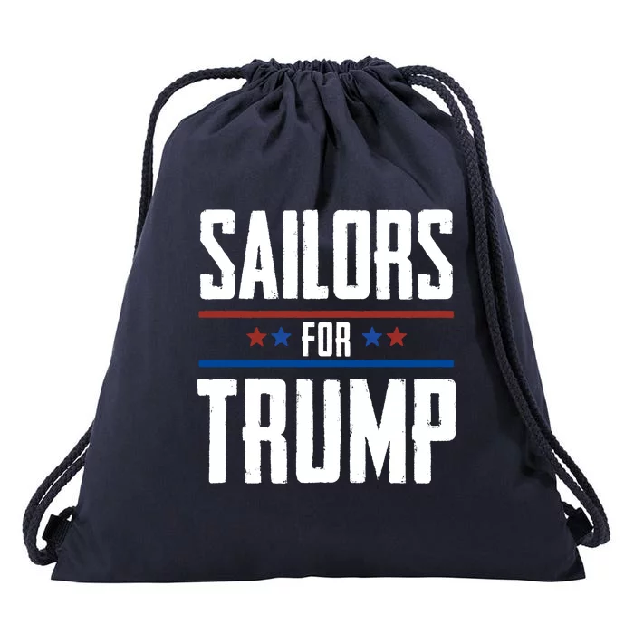 Sailors For Trump 2024 Drawstring Bag