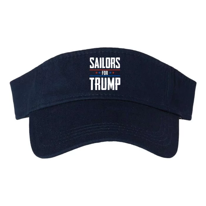 Sailors For Trump 2024 Valucap Bio-Washed Visor