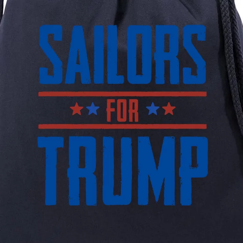 Sailors For Trump 2024 Drawstring Bag