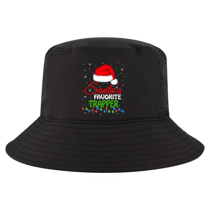 SantaS Favorite Trapper Santa Hat Lights. Funny Christmas Cool Comfort Performance Bucket Hat