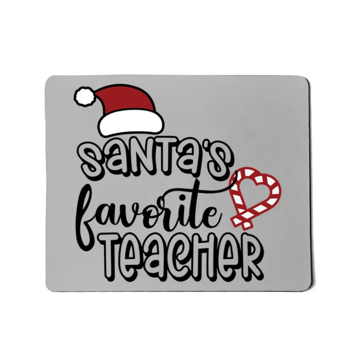 SantaS Favorite Teacher Christmas For Teachers Xmas Gift Mousepad