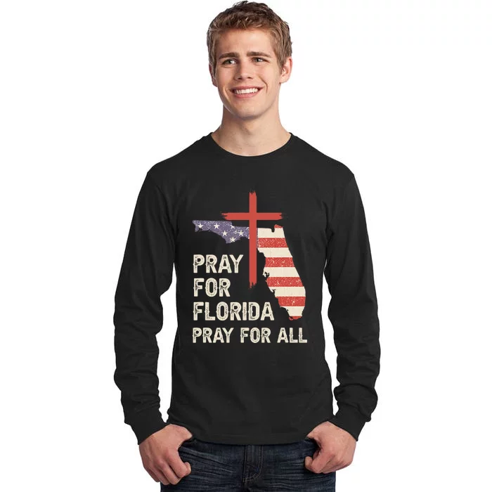 Safe From The Hurricane Milton Pray For Florida Pray For All Tall Long Sleeve T-Shirt