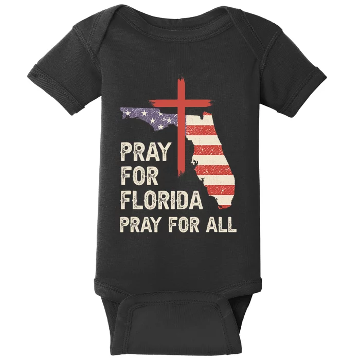 Safe From The Hurricane Milton Pray For Florida Pray For All Baby Bodysuit