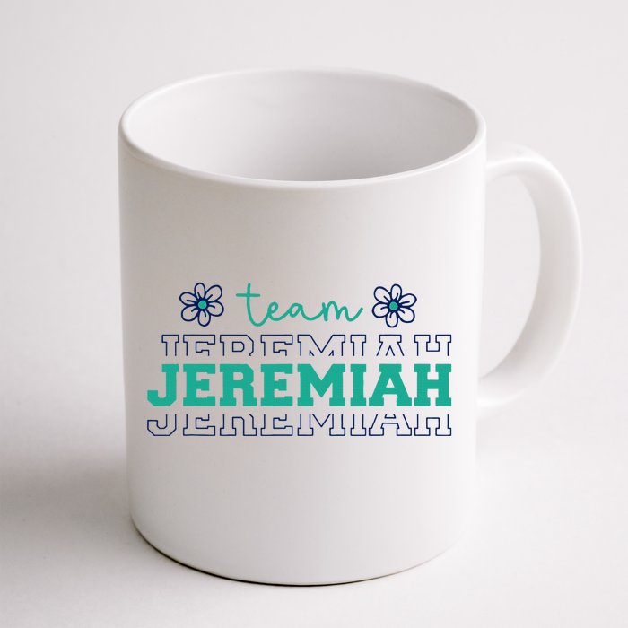 Summer Floral Team Jeremiah Front & Back Coffee Mug