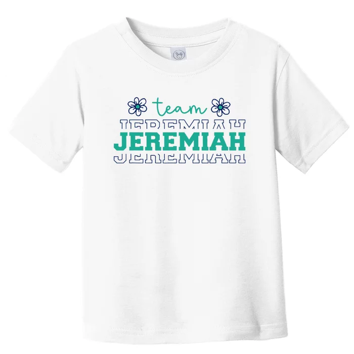 Summer Floral Team Jeremiah Toddler T-Shirt