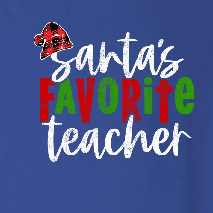 SantaS Favorite Teacher Christmas Teacher Funny Gift Toddler Long Sleeve Shirt