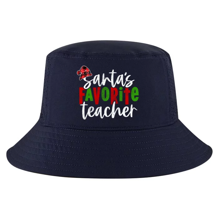 SantaS Favorite Teacher Christmas Teacher Funny Gift Cool Comfort Performance Bucket Hat