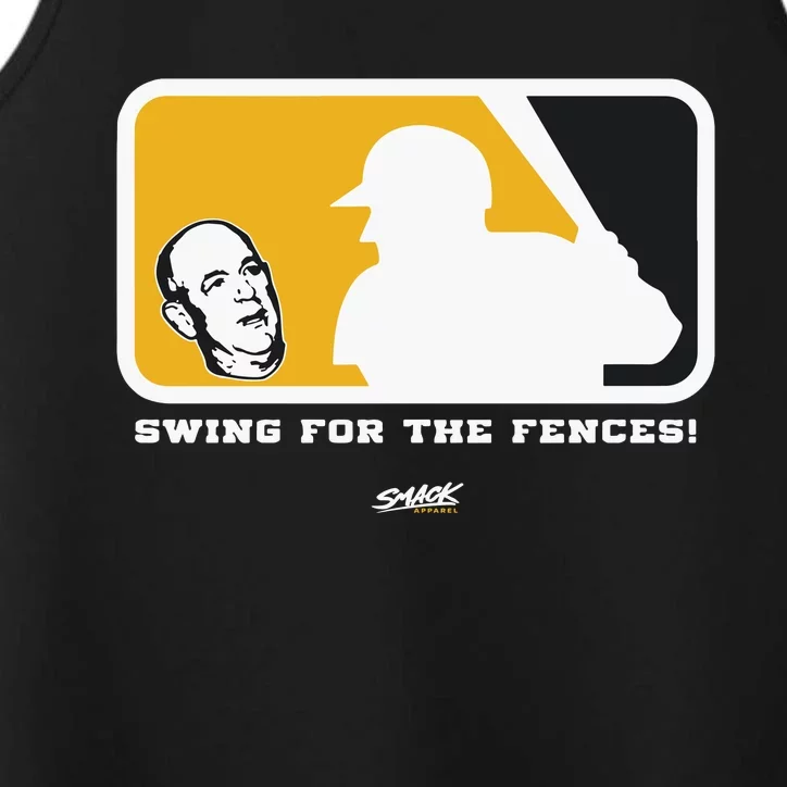 Swing For The Fences Oakland Baseball Fans Performance Tank