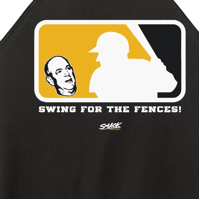 Swing For The Fences Oakland Baseball Fans Women’s Perfect Tri Rocker Tank