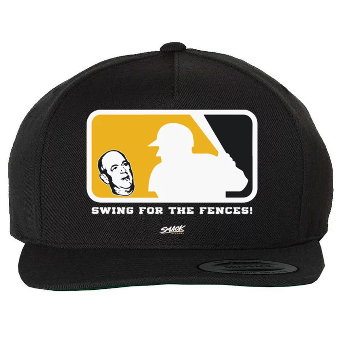 Swing For The Fences Oakland Baseball Fans Wool Snapback Cap