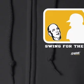 Swing For The Fences Oakland Baseball Fans Full Zip Hoodie