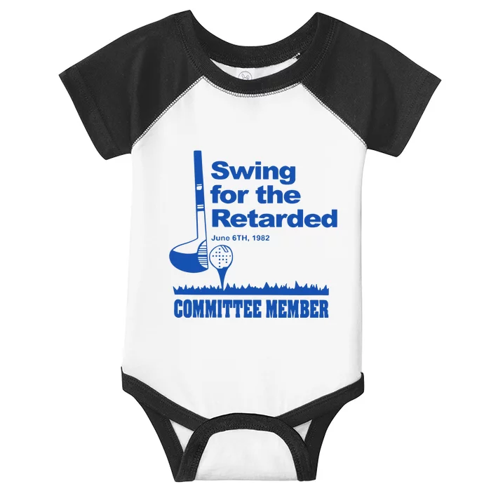 Swing For The Retarded June 6th 1982 Infant Baby Jersey Bodysuit