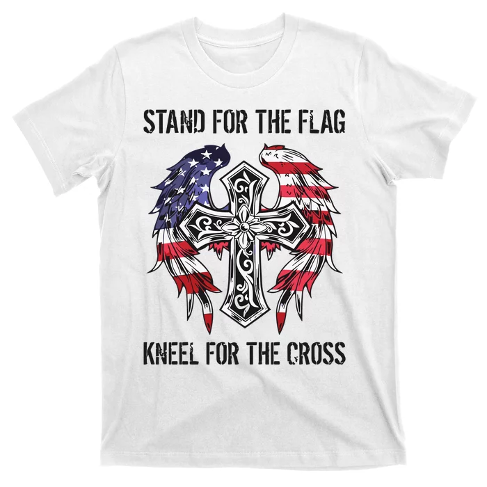 Stand For The Flag Kneel For The Cross T-Shirt