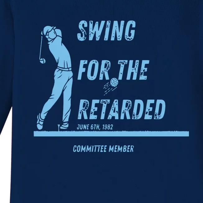 Swing For The Retarded June 6th 1982 Golf Baby Long Sleeve Bodysuit