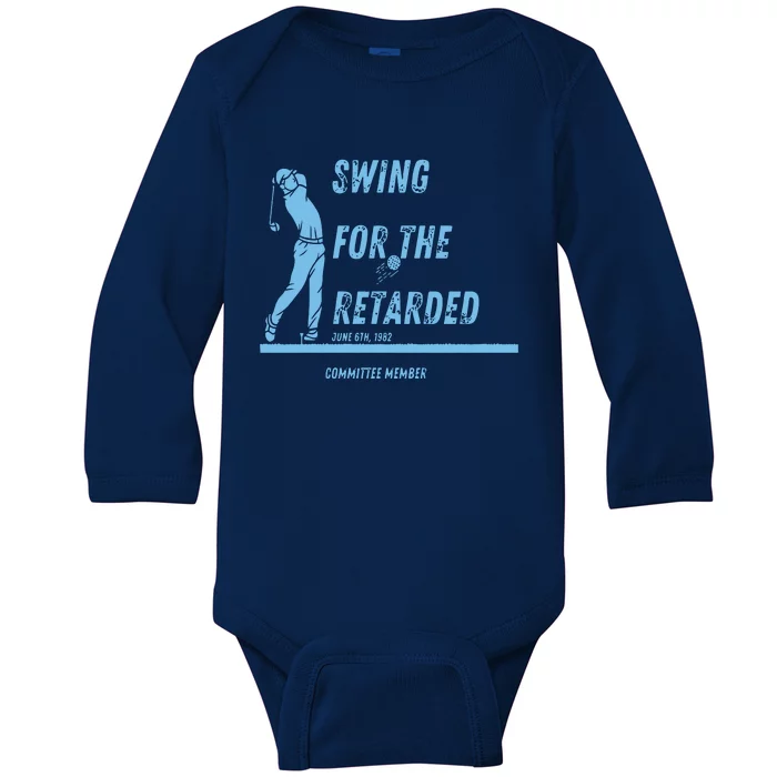 Swing For The Retarded June 6th 1982 Golf Baby Long Sleeve Bodysuit