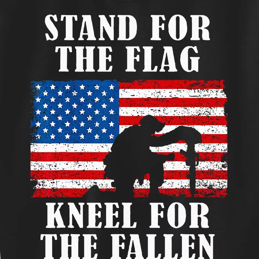 Stand For The Flag Veterans Day Partiotic Military Kids Sweatshirt