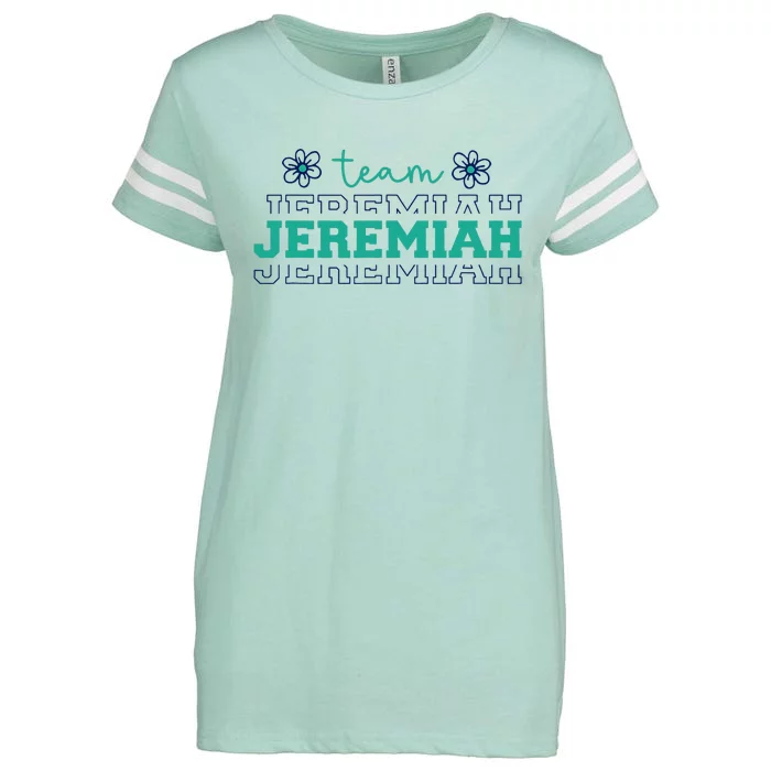 Summer Floral Team Jeremiah Enza Ladies Jersey Football T-Shirt