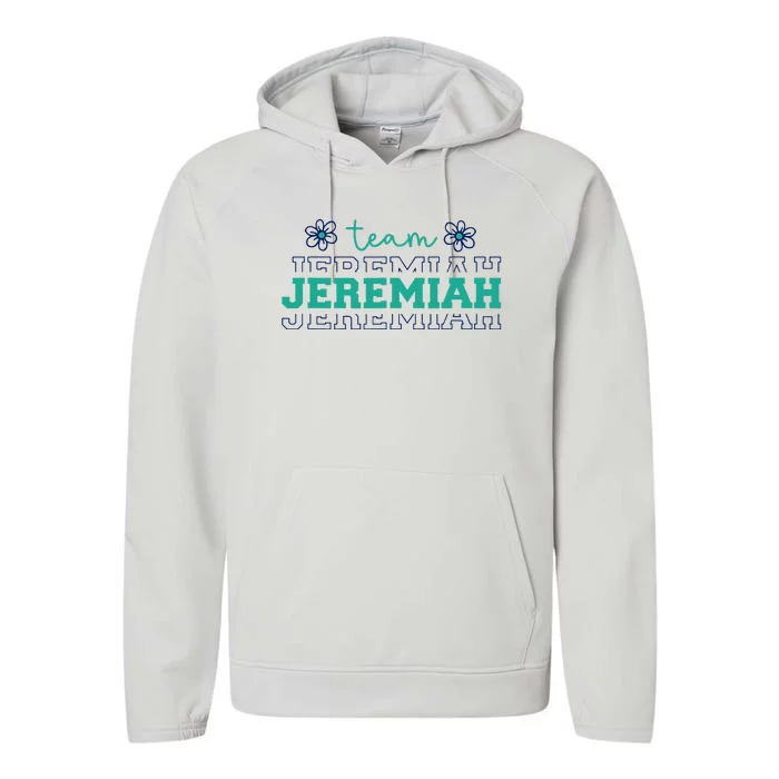 Summer Floral Team Jeremiah Performance Fleece Hoodie