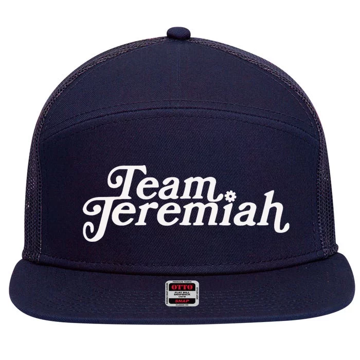 Summer Floral Team Jeremiah 7 Panel Mesh Trucker Snapback Hat