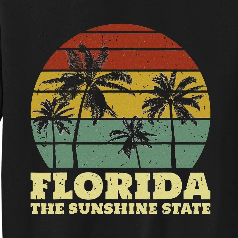 Summer Florida The Sunshine State Surf Style Tall Sweatshirt