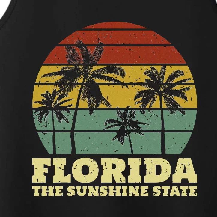 Summer Florida The Sunshine State Surf Style Performance Tank