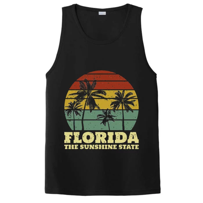 Summer Florida The Sunshine State Surf Style Performance Tank