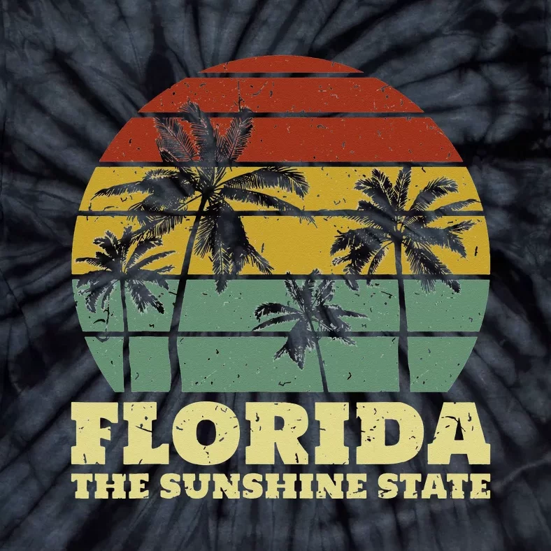 Summer Florida The Sunshine State Surf Style Tie-Dye T-Shirt