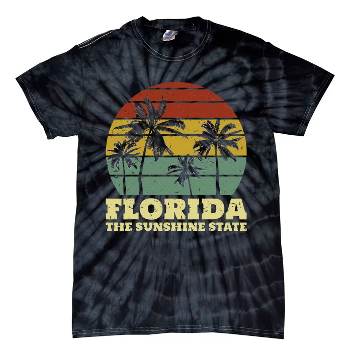 Summer Florida The Sunshine State Surf Style Tie-Dye T-Shirt