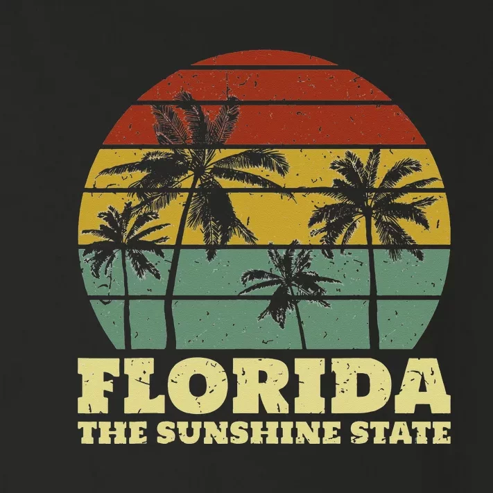 Summer Florida The Sunshine State Surf Style Toddler Long Sleeve Shirt