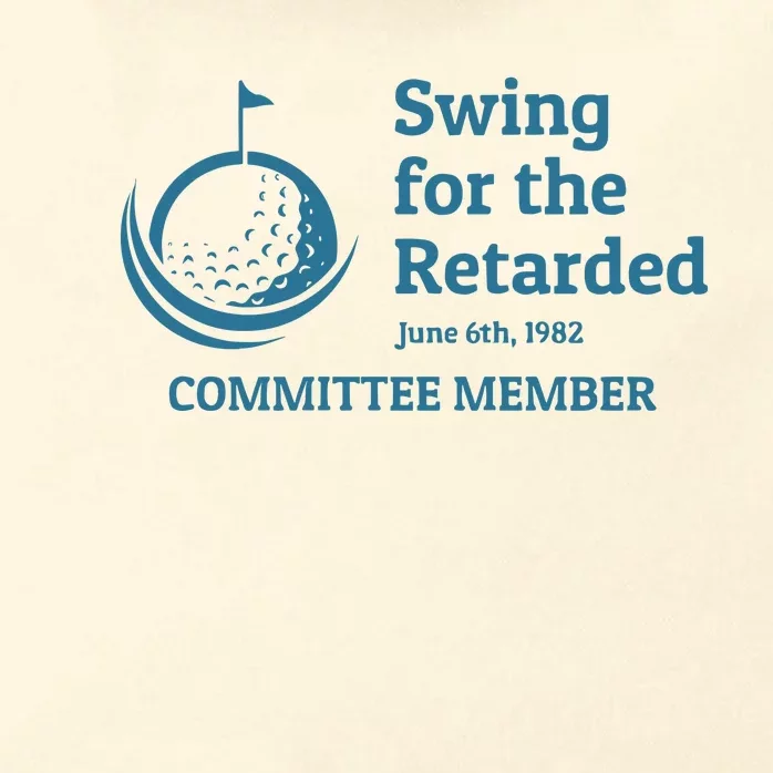 Swing For The Retarded Golf Ball Golf Zip Tote Bag