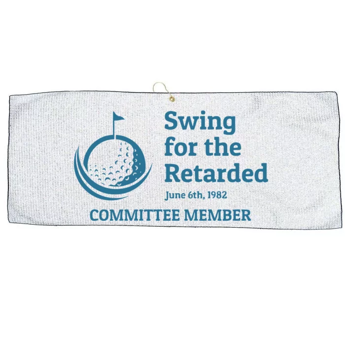 Swing For The Retarded Golf Ball Golf Large Microfiber Waffle Golf Towel