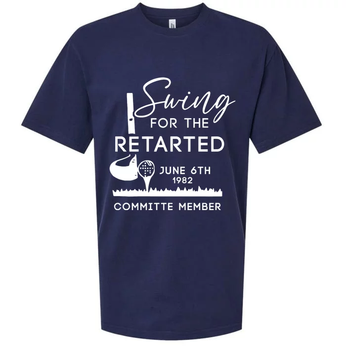 Swing For The Retarded Committee Member Sueded Cloud Jersey T-Shirt