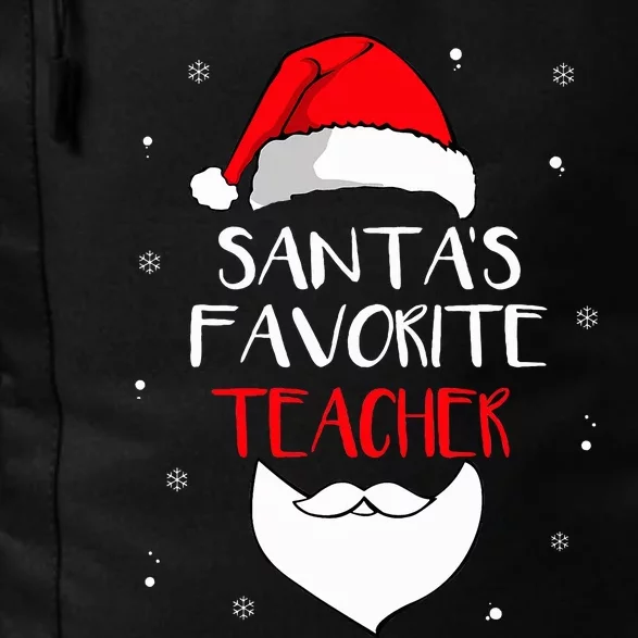 Santa's Favorite Teacher Funny Christmas  Teaching Gift Daily Commute Backpack