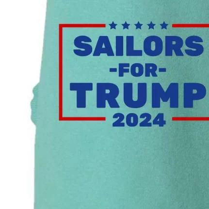 Sailors For Trump 2024 Doggie 3-End Fleece Hoodie