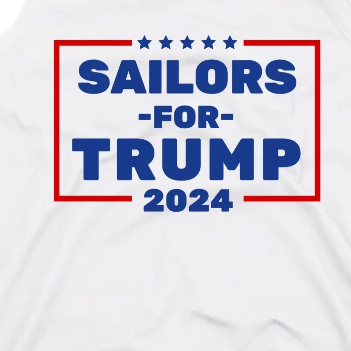 Sailors For Trump 2024 Tank Top