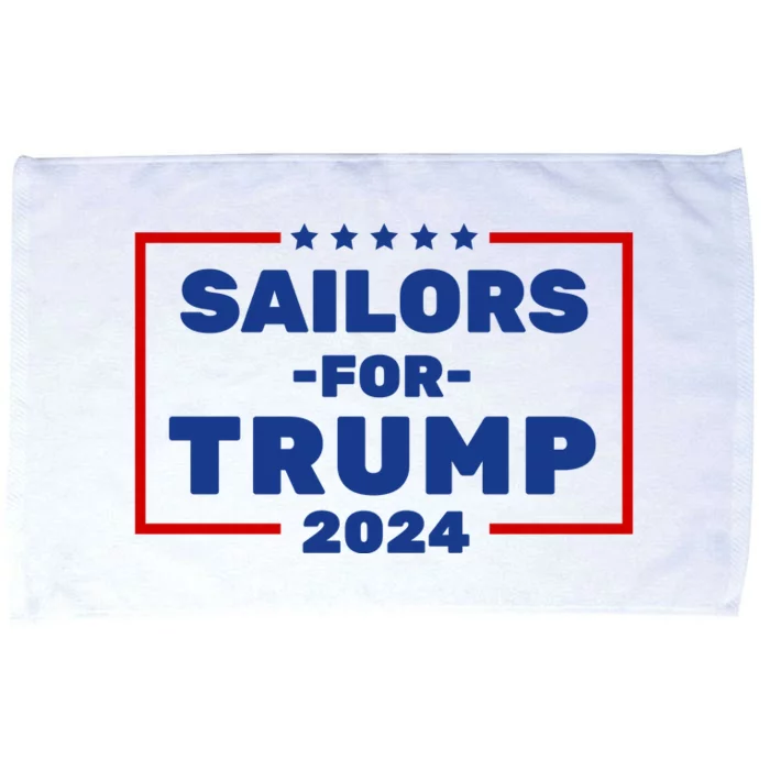 Sailors For Trump 2024 Microfiber Hand Towel