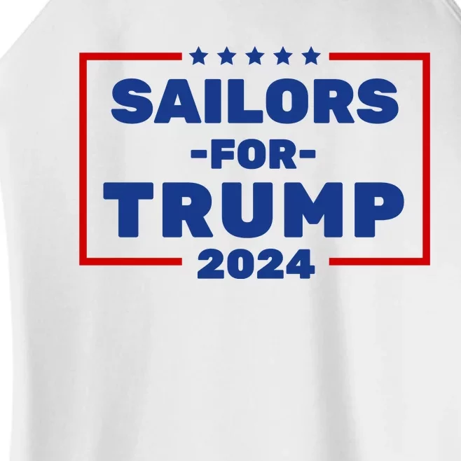 Sailors For Trump 2024 Women’s Perfect Tri Rocker Tank