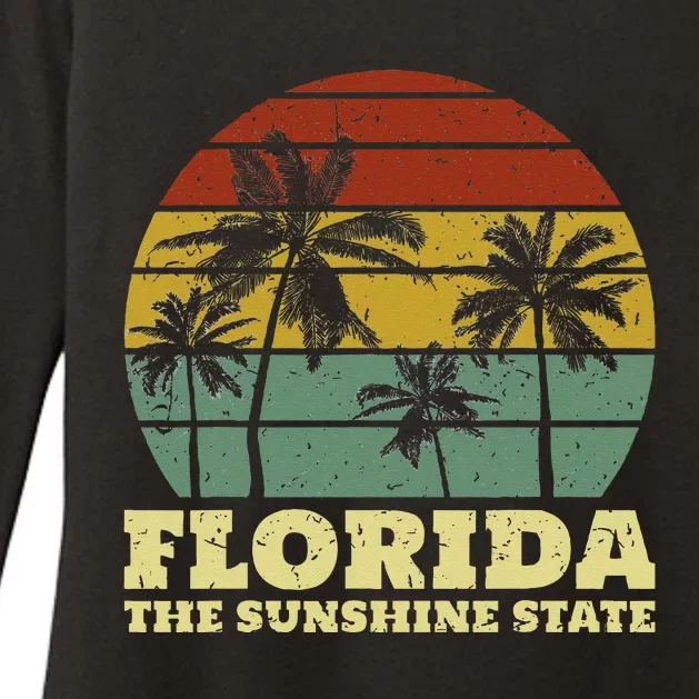 Summer Florida The Sunshine State Surf Style Womens CVC Long Sleeve Shirt